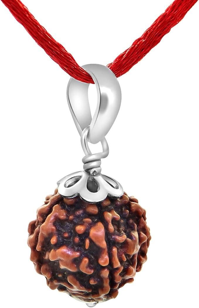 Divine Rudraksha Pendant with Red Thread