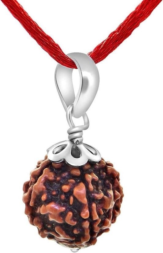 Divine Rudraksha Pendant with Red Thread