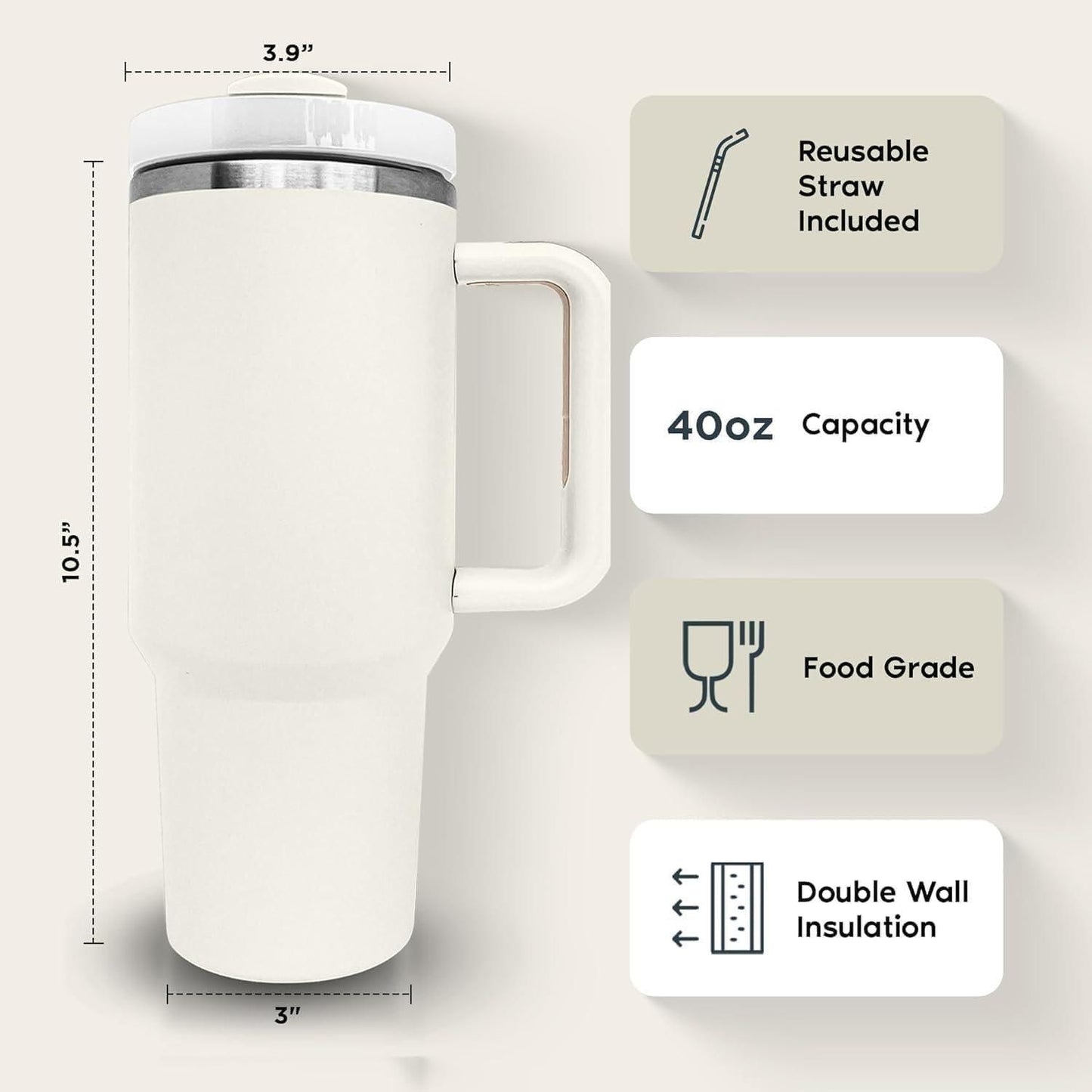 Stainless Steel Cup  Tumbler for Water