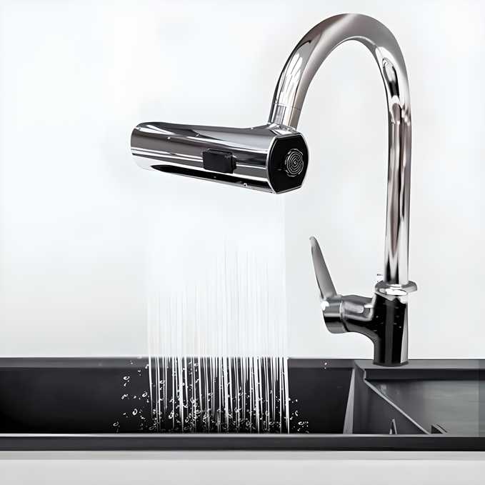 3 in 1 360� Waterfall Kitchen Faucet