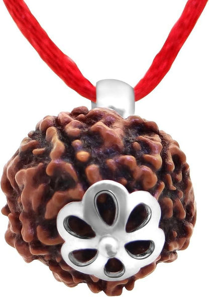 Divine Rudraksha Pendant with Red Thread